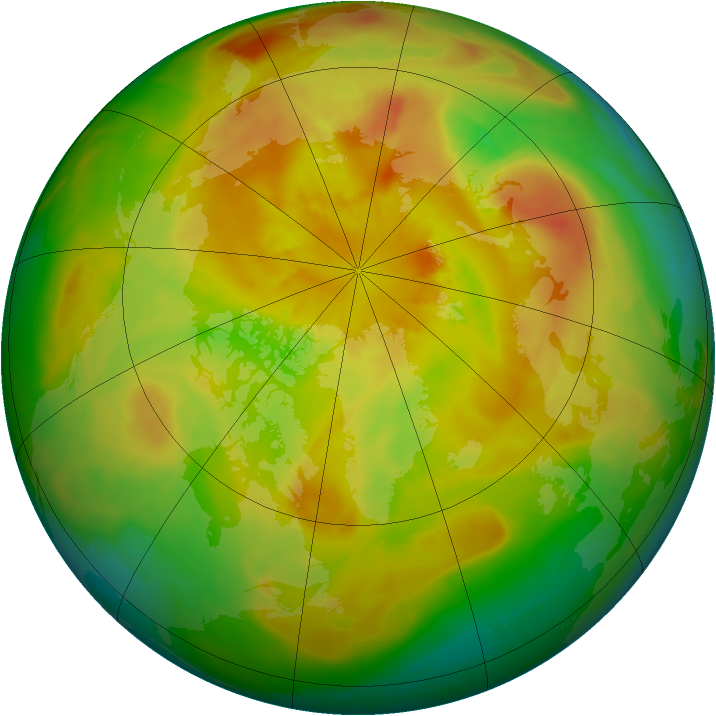 Arctic ozone map for 08 May 2014